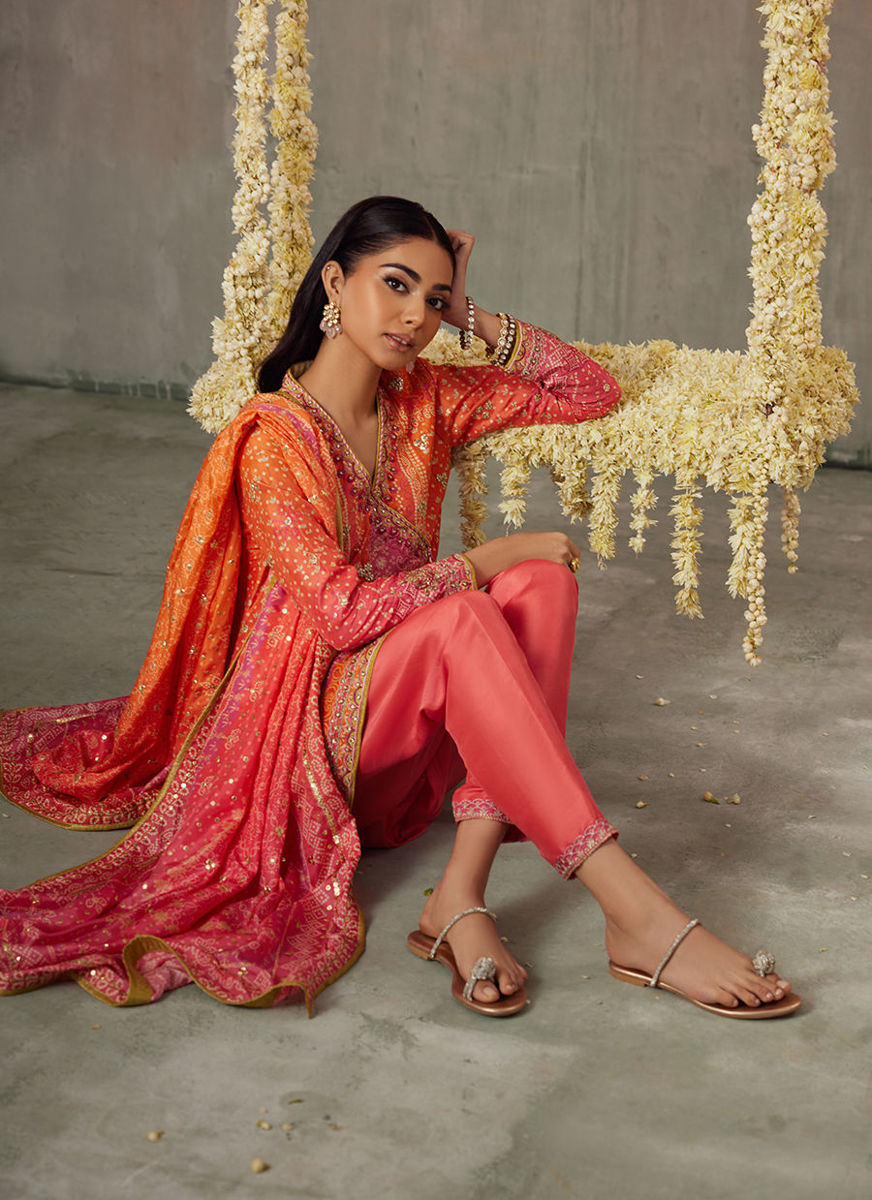 Ananya Ombre Shirt And Dupatta