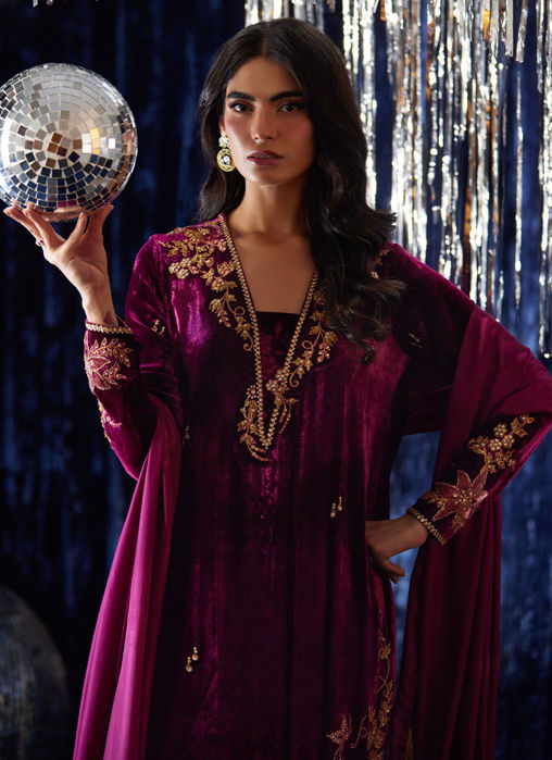 Arwen Magenta Shirt And Dupatta