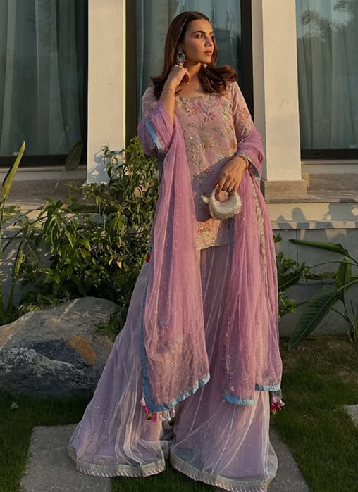 Mahrukh A Lakhany in Ezlyn French Short Shirt And Dhaka