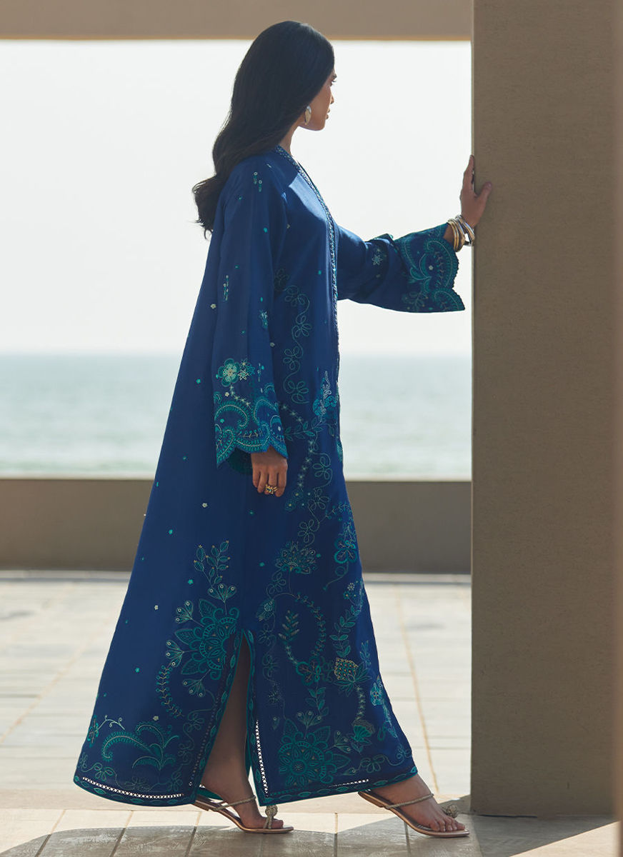 liri Ink Blue Kaftan
