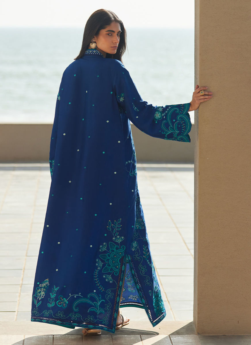 liri Ink Blue Kaftan