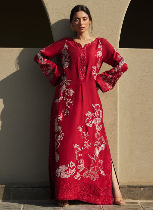 Siren Scarlett Silk Kaftan