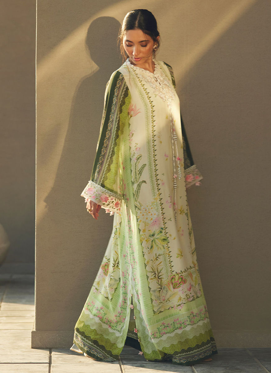 Selah Kiwi Crepe Kaftan