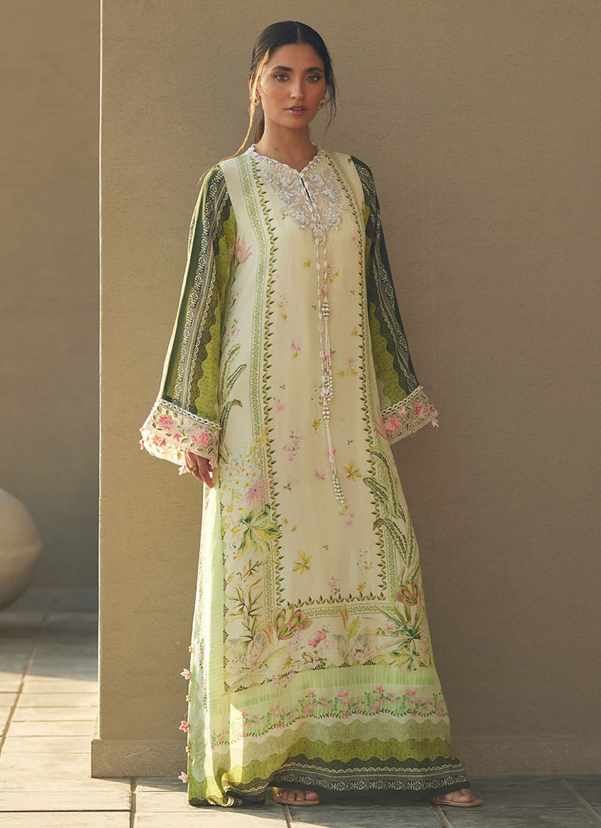 Selah Kiwi Crepe Kaftan