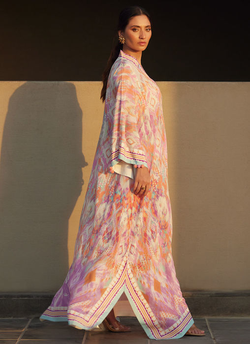 Solana Sunset Crepe Kaftan