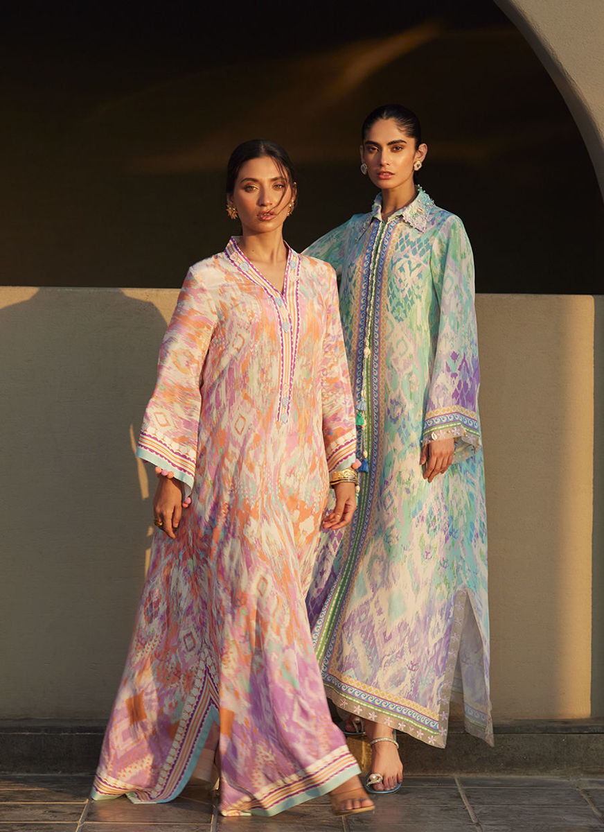 Solana Sunset Crepe Kaftan