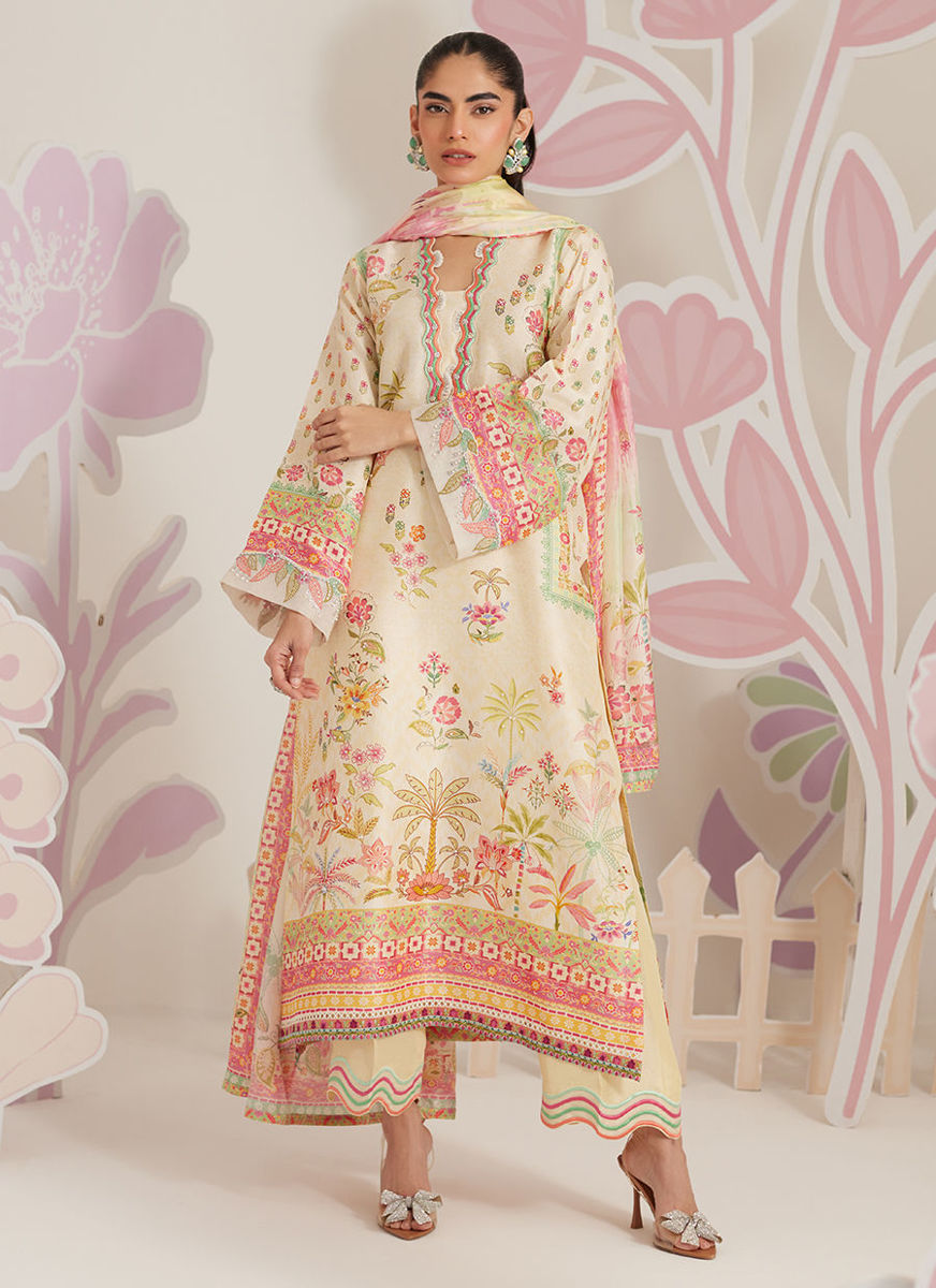 Zelara Shirt And Dupatta