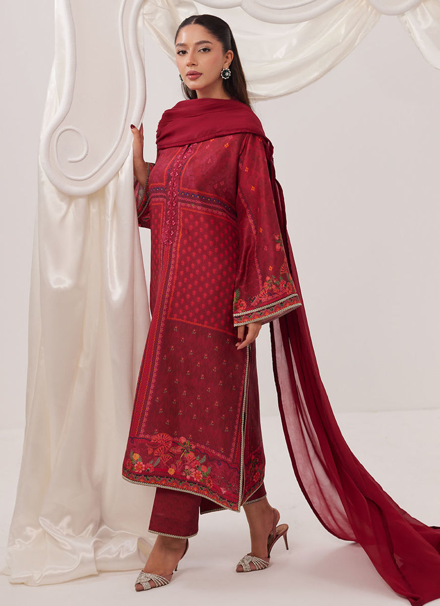 Emberline Shirt And Dupatta