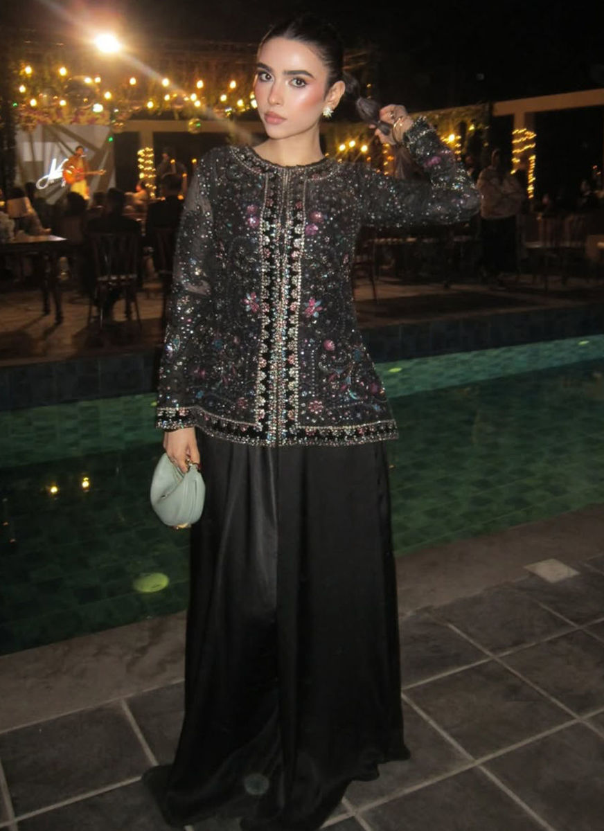 @themonochromesisters in ourLumi Organza Jacket