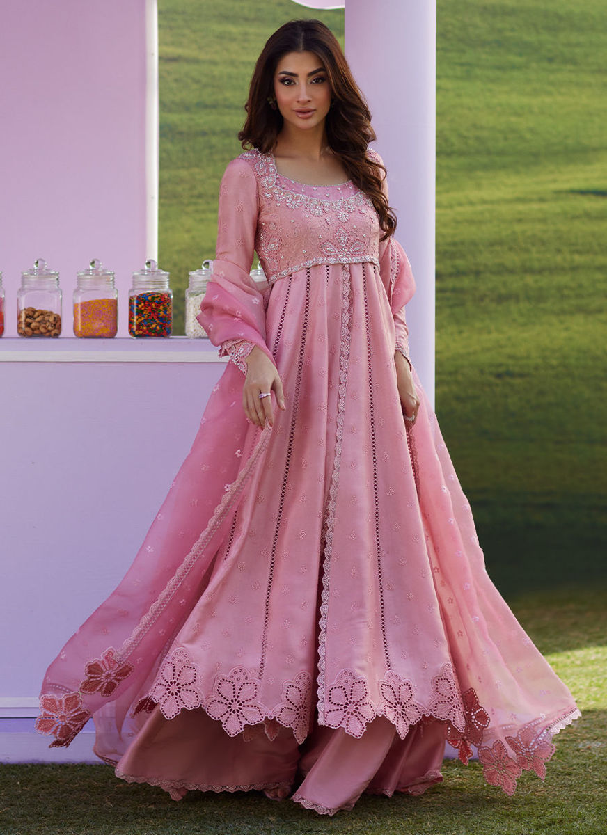 Elara Rose Kalidaar With Dupatta