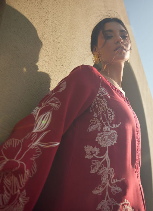 Siren Scarlett Silk Kaftan