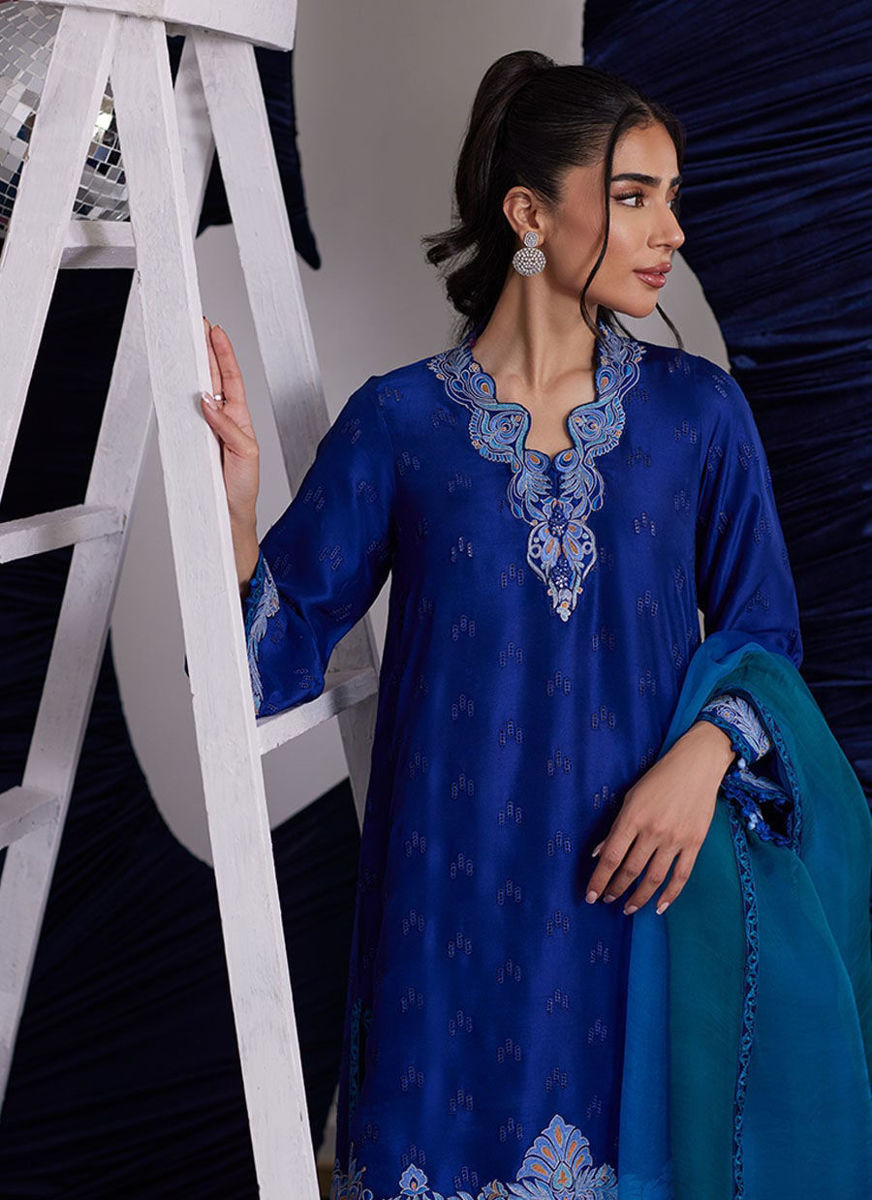 Aliza Azure (Shirt, Pants and Dupatta)