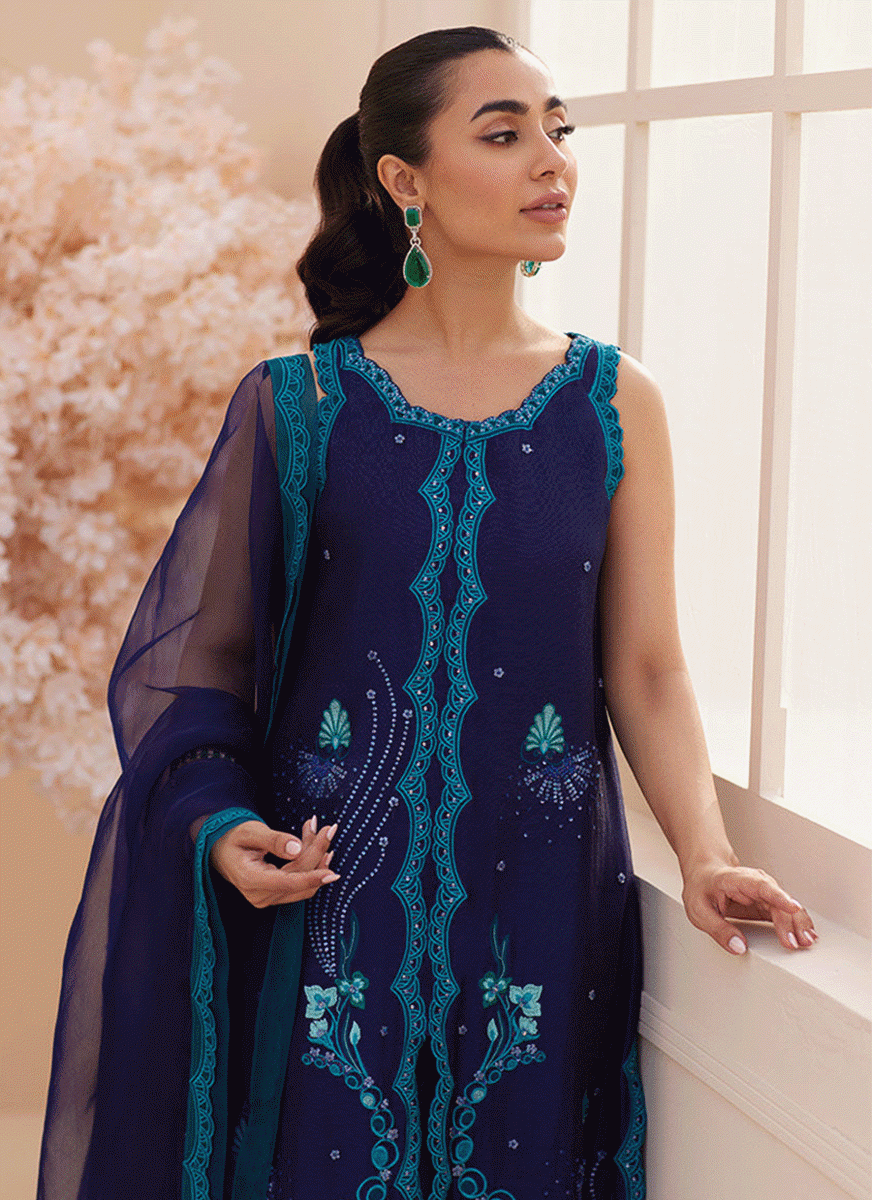 Rio Ink (Shirt, Pants and Dupatta)