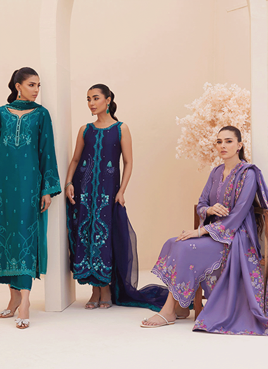 Rio Ink (Shirt, Pants and Dupatta)