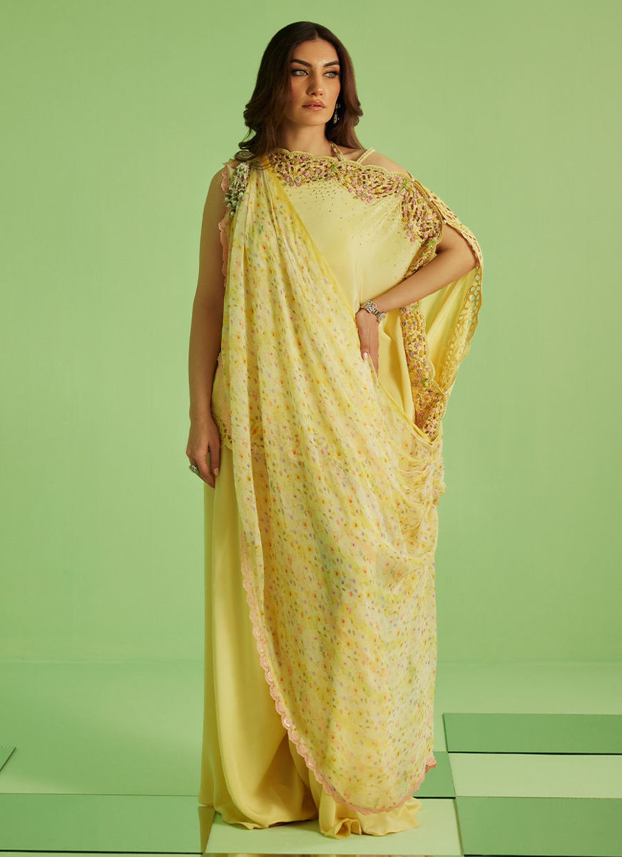 Solenne Shirt And Drape Dupatta With Pants
