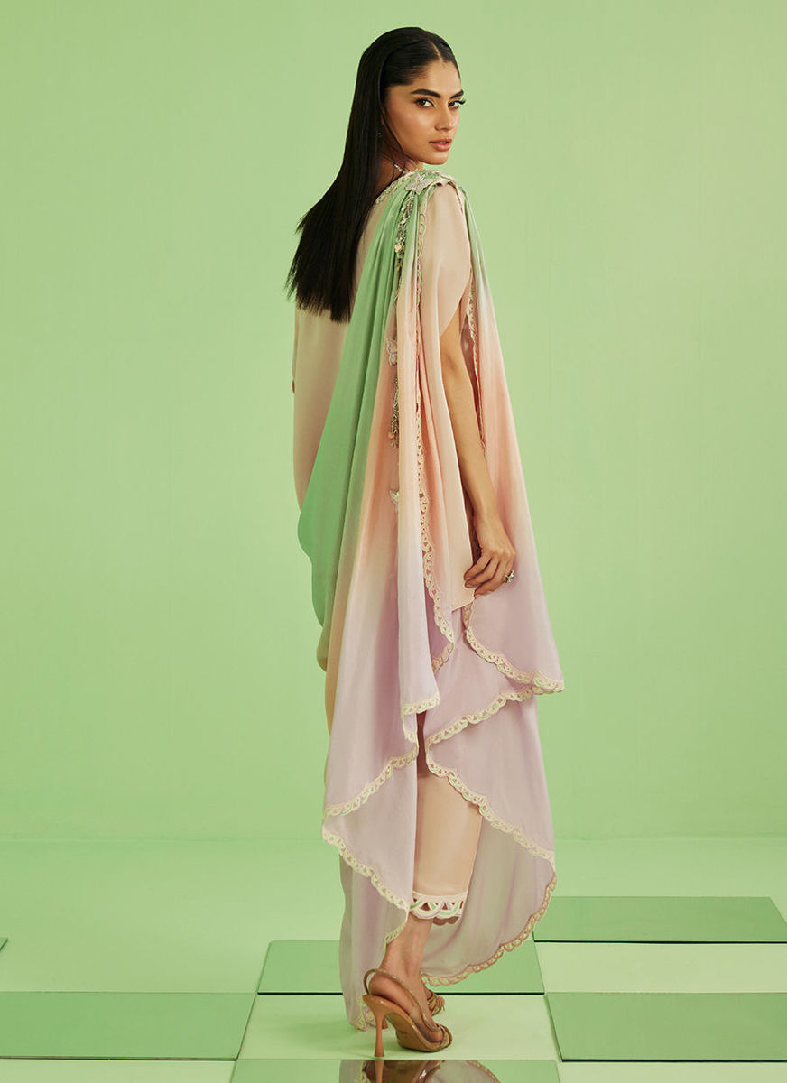 Nera Shirt  Pants And Drape Dupatta