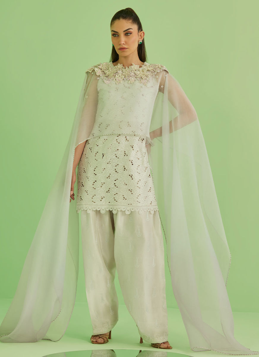 Laine Shirt And Drape Dupatta