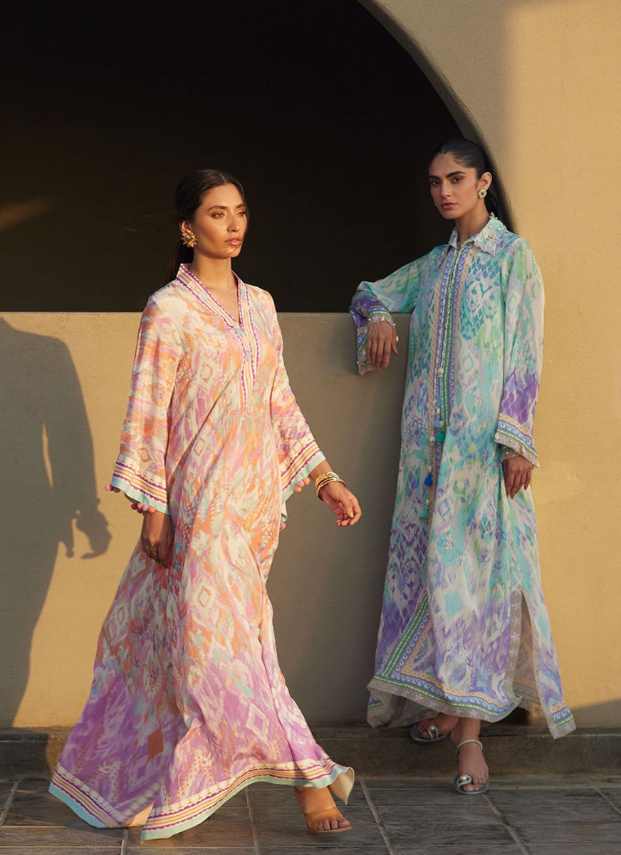 Solana Sunset Crepe Kaftan