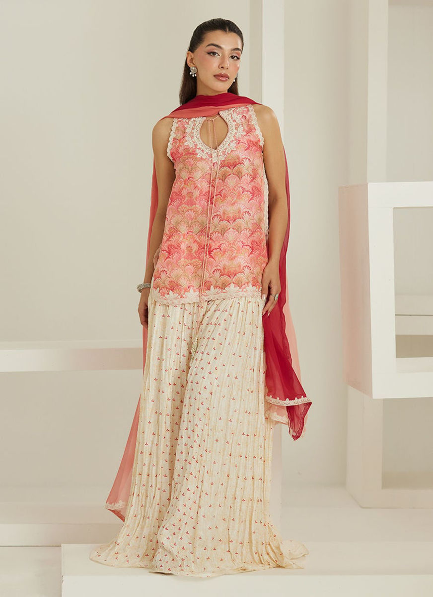 Selma Short Shirt Dupatta with Pants