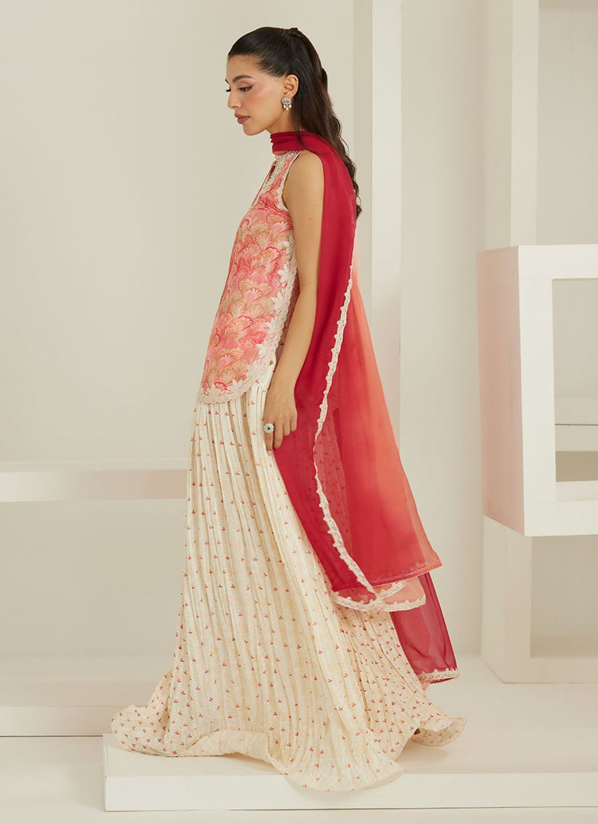 Selma Short Shirt Dupatta with Pants