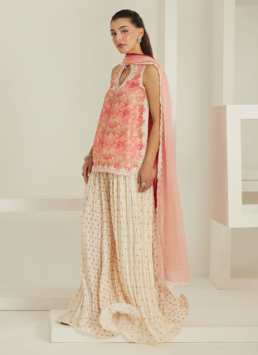 Selma Short Shirt Dupatta with Pants