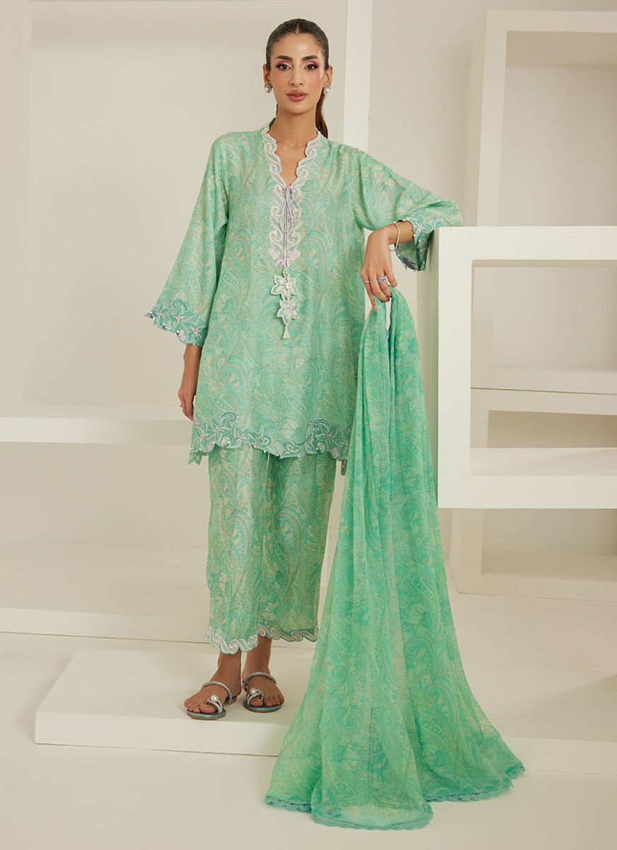 Sabrina Shirt And Dupatta with Pants
