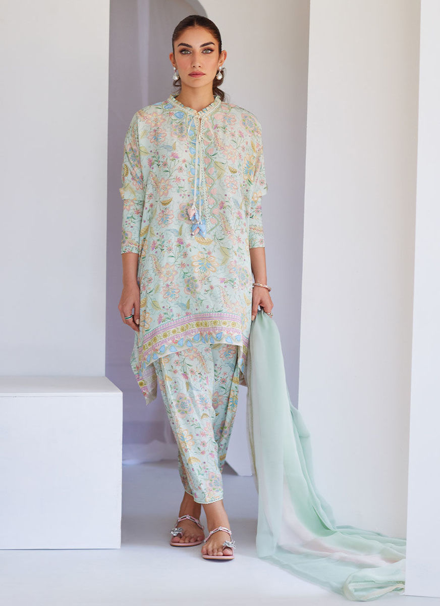 Cira Pale Aqua Shirt (Pants Only)