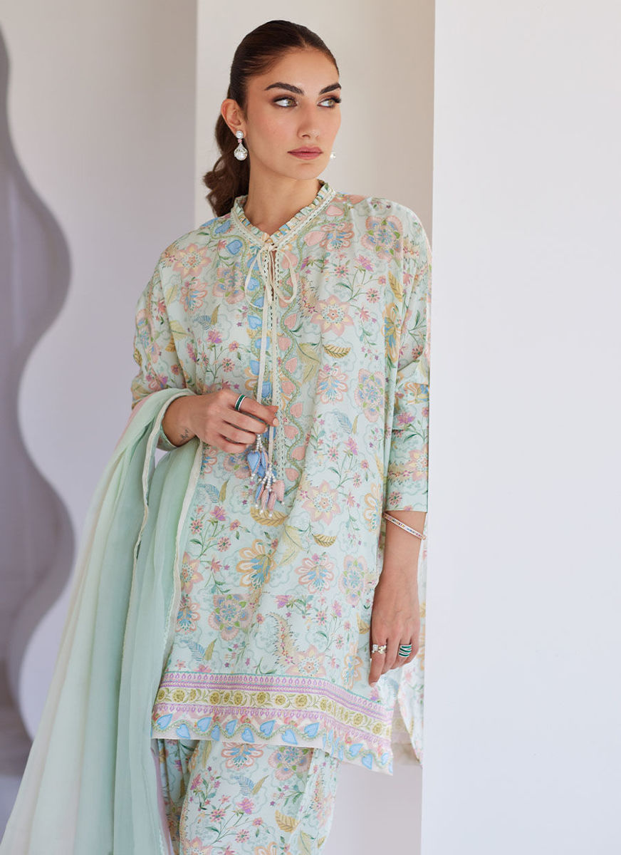 Cira Pale Aqua Shirt (Pants Only)