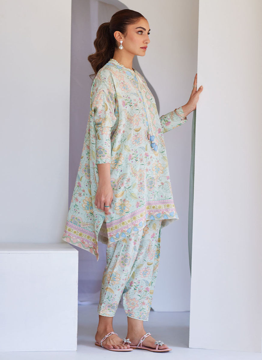 Cira Pale Aqua Shirt (Pants Only)