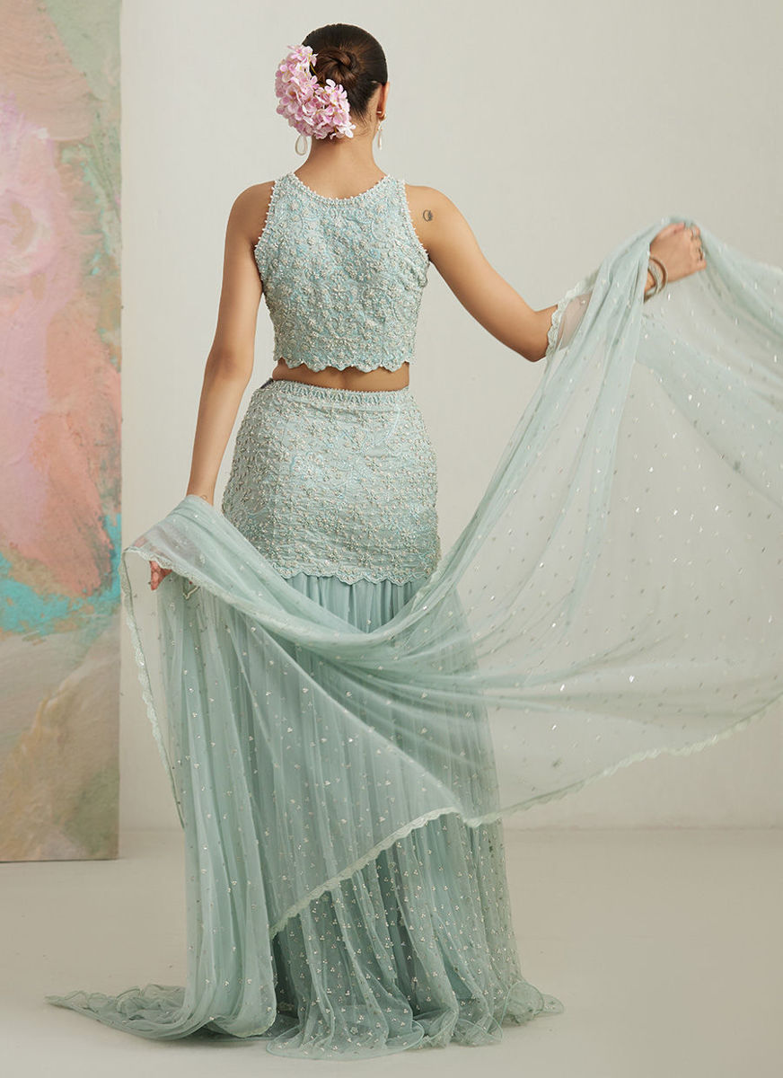 Gianna Blouse And Net Drape