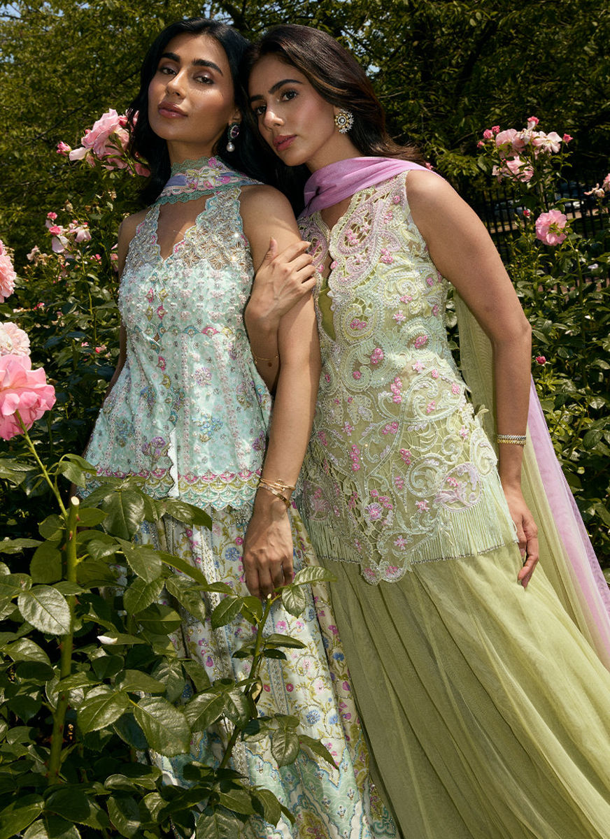 Danica Short Shirt With Lehenga