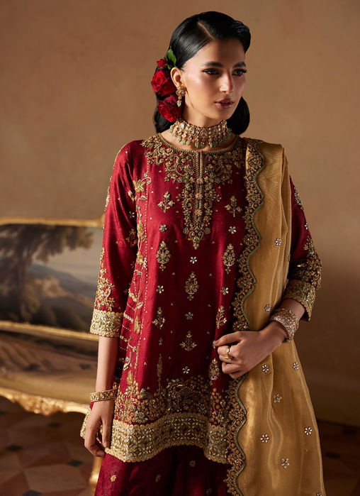 Alice Peplum With Flared Dhaka