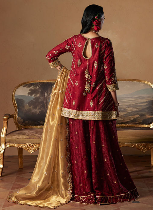 Alice Peplum With Flared Dhaka