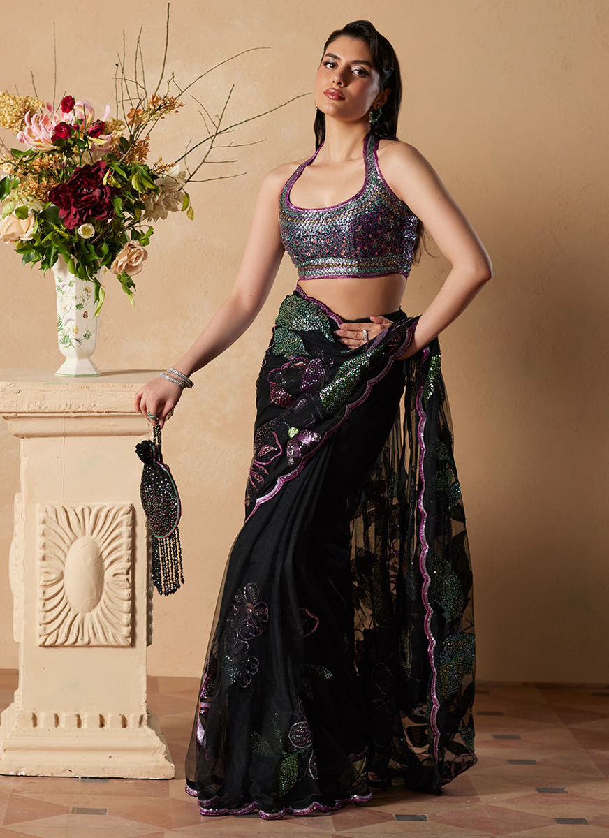 Micah Black Saree