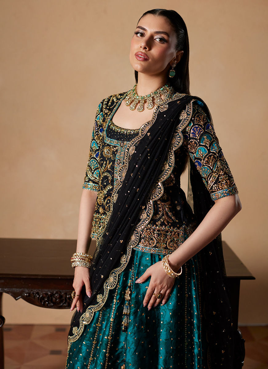 Jorja Short Shirt With Lehenga